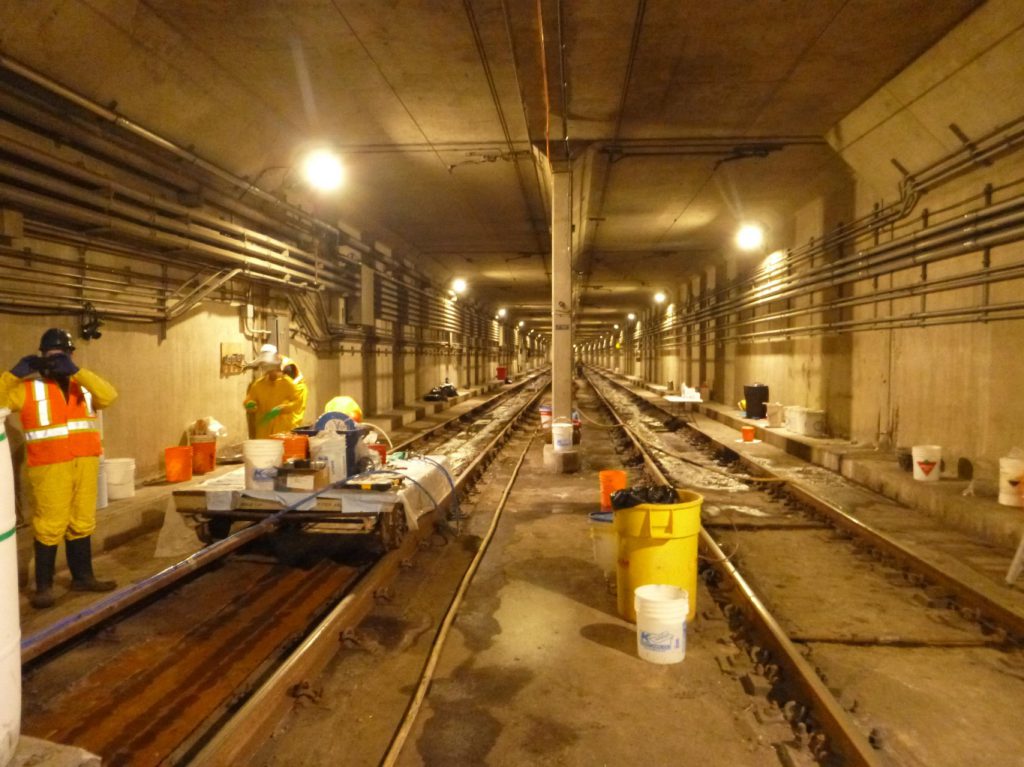 Transit Tunnel Joint Sealing & Backwall Grouting — Calgary